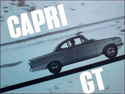 We dig out some gems of the visual culture of the Capri Consul Capri GT 